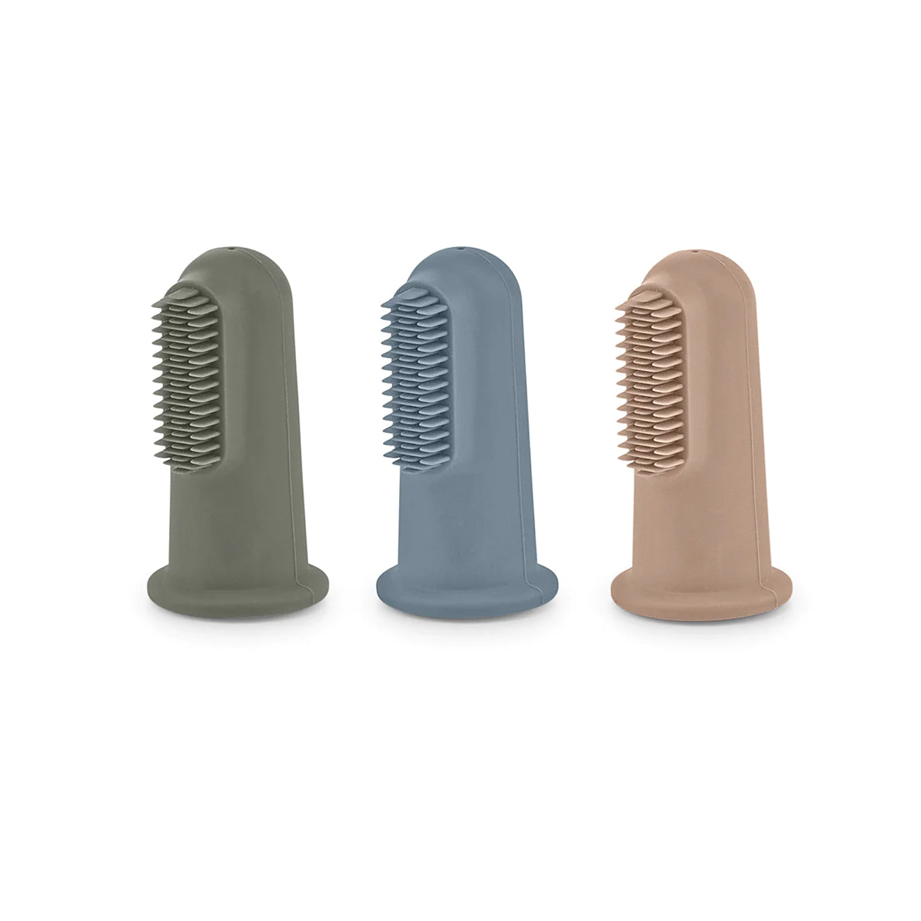 Toothbrush set of 3 Ditto Sage, Sky, Nude