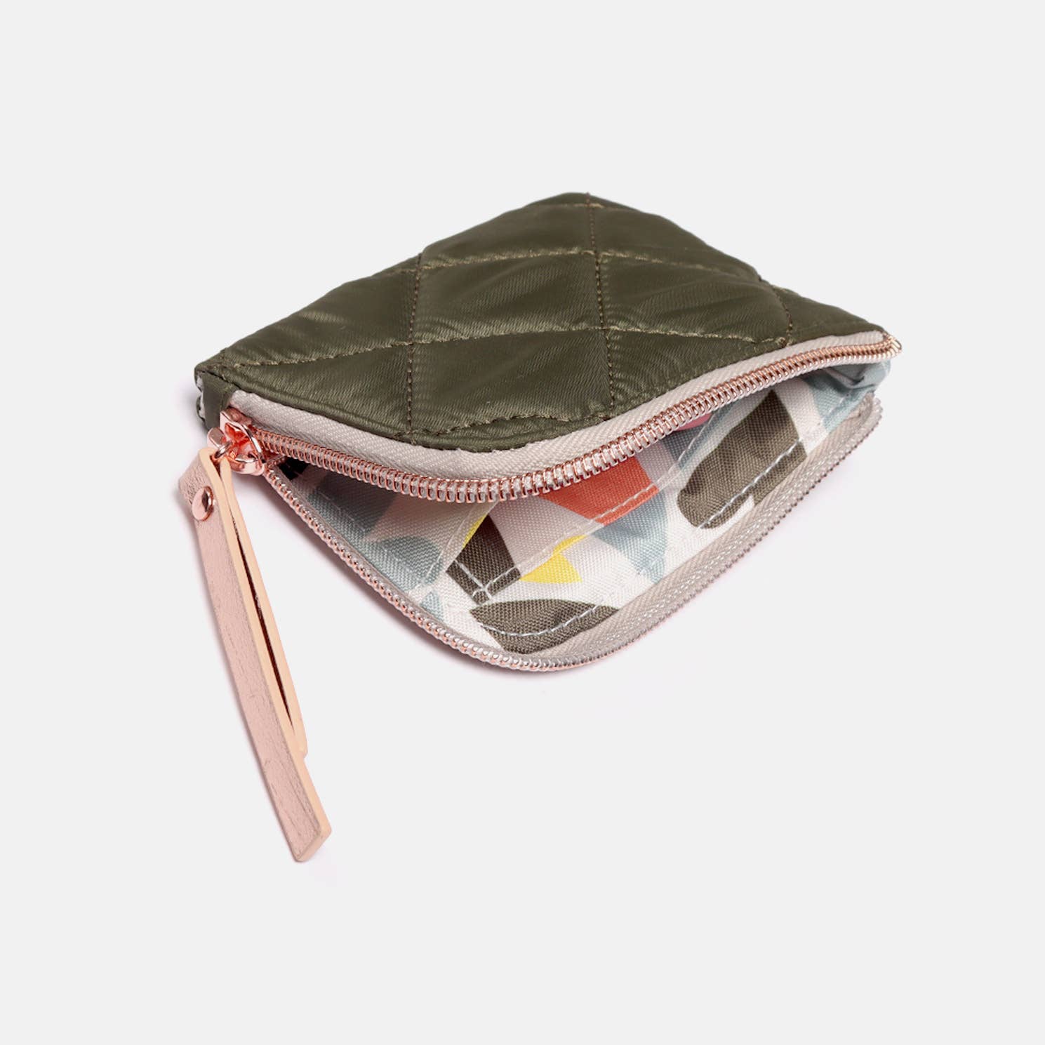 Caroline Gardner Mini-Täschchen Khaki Flowers
