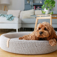 Hundebett Lukko light grey