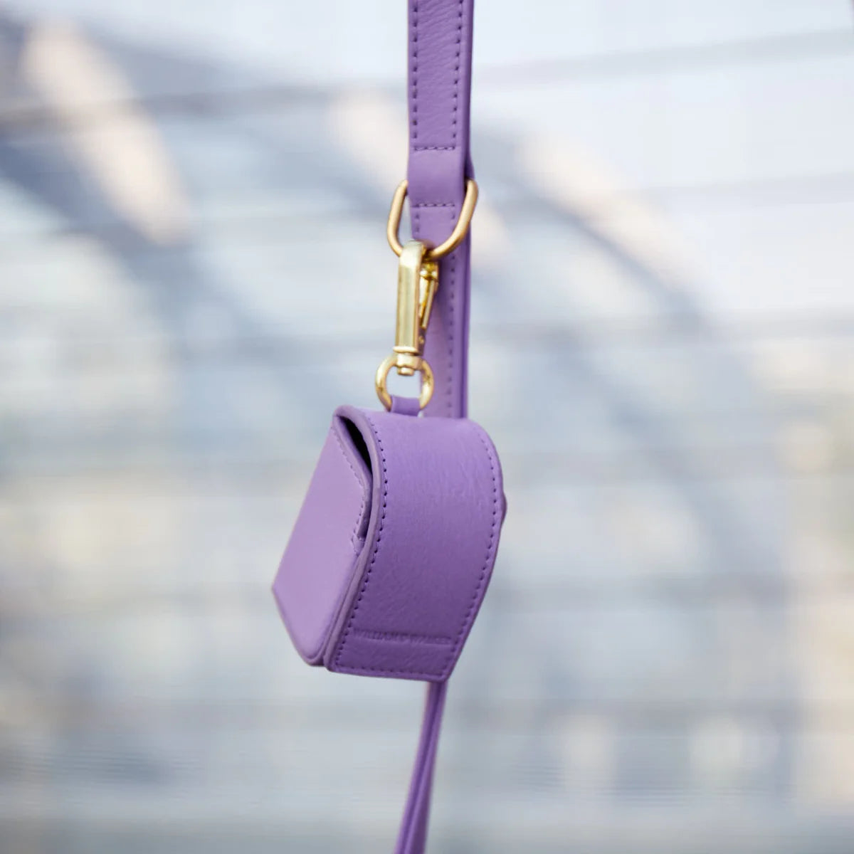 Lavender poop bag dispenser