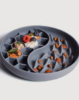 Ne&no® Anti-Schlingnapf / Schleckschale für Hunde & Katzen: Stone Grey