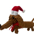 Santa Sausage Dog Toy Laboni
