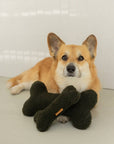 Hundespielzeug Knochen Army Green klein