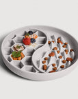 Ne&no® Anti-Schlingnapf / Schleckschale für Hunde & Katzen: Stone Grey