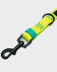 Hundeleine verstellbar BioThane Ipanema Neon Yellow-Aqua