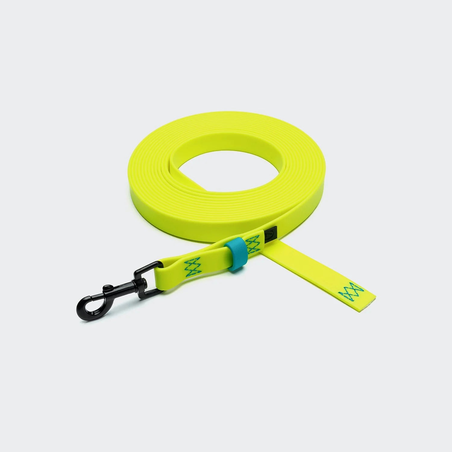 Schleppleine Ipanema BioThane Neon Yellow-Aqua