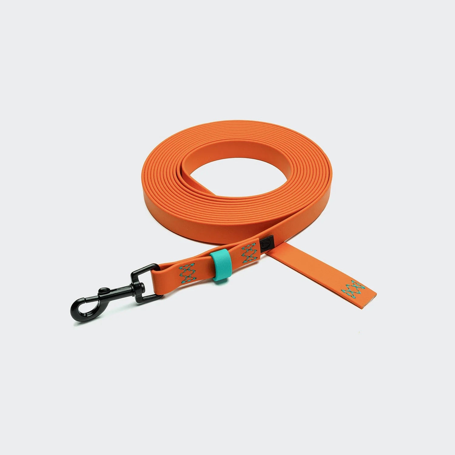 Schleppleine Ipanema BioThane Orange-Aqua