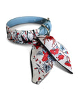 Hundehalsband Twilly Flower ice blue