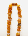 Bernsteinkette Cognac Amber Rosenquarz Zeckenhalsband