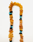 Bernsteinkette Cherry + Cognac Amber Türkis Zeckenhalsband
