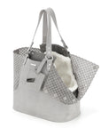 Dog carrier and personal bag Elva light grey