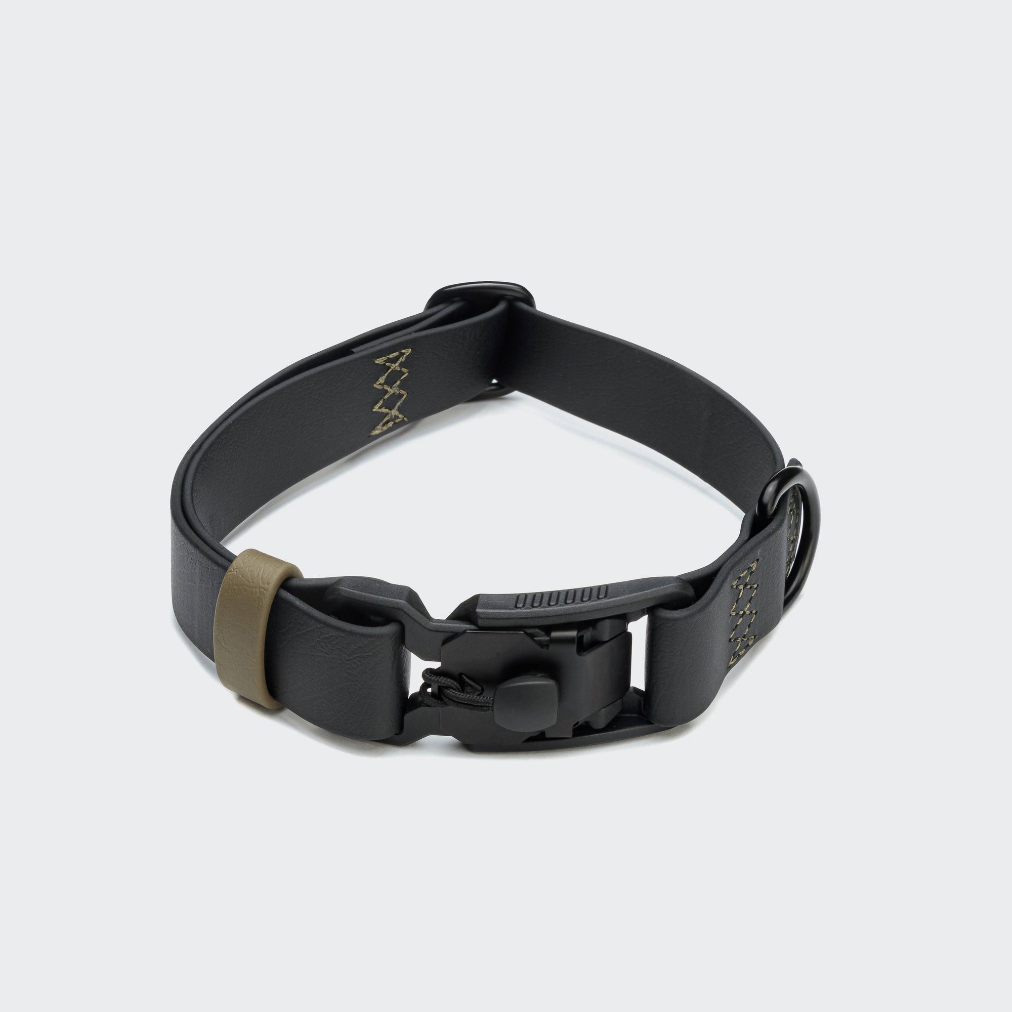 Hundehalsband Ipanema  BioThane Schwarz-Olive