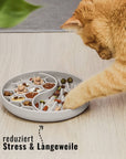 Ne&no® Anti-Schlingnapf / Schleckschale für Hunde & Katzen: Stone Grey