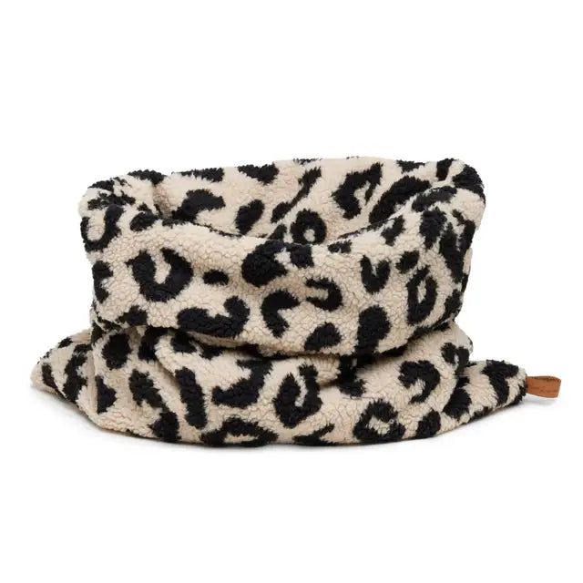 Kuschelschlafsack Teddy LEO Beige Schwarz