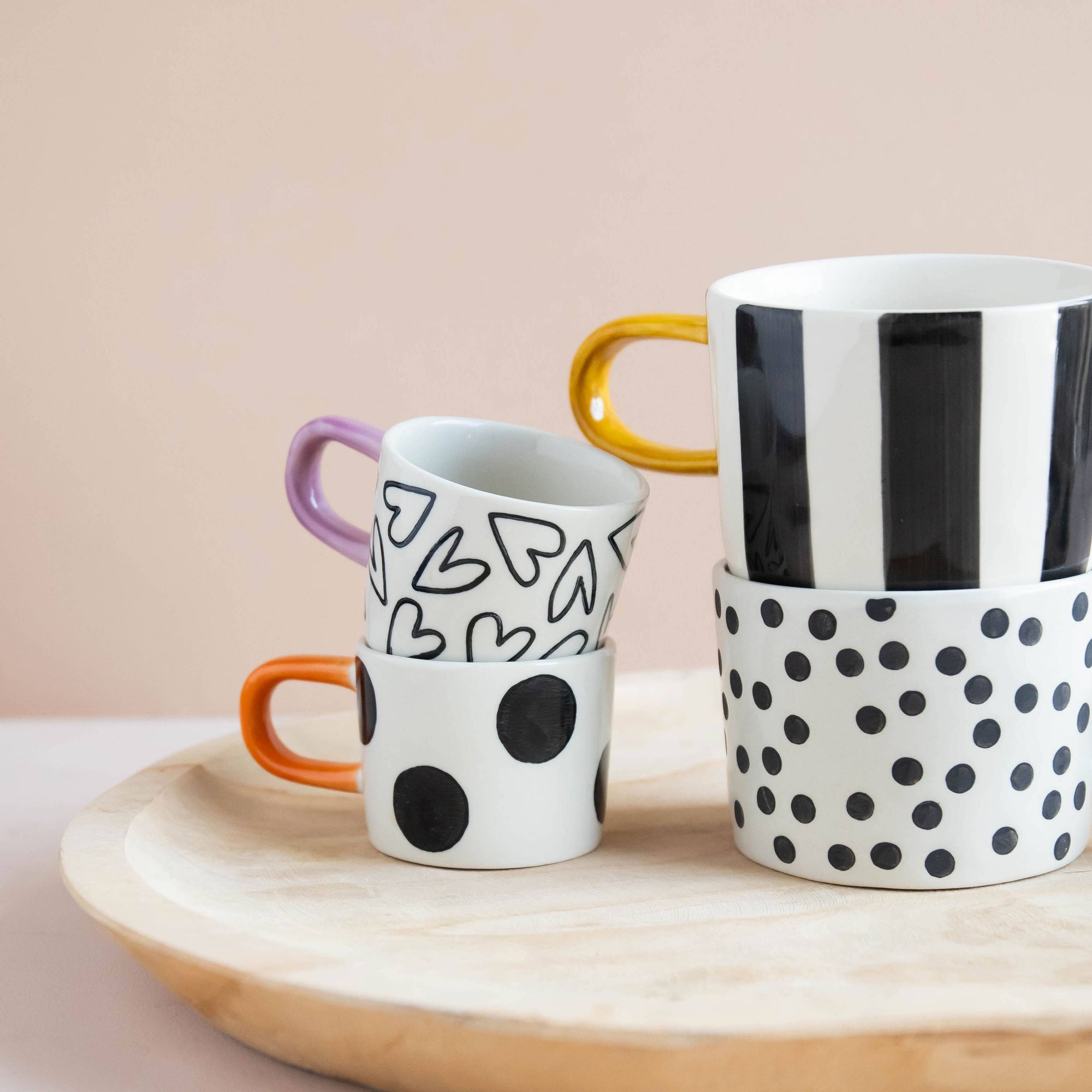 Caroline Gardner Tasse Mono Streifen