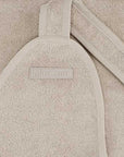 Bagno dog bathrobe Greige/ light gray - beige made of organic cotton terry with particularly high absorbency