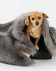 Fur blanket Föra Silver