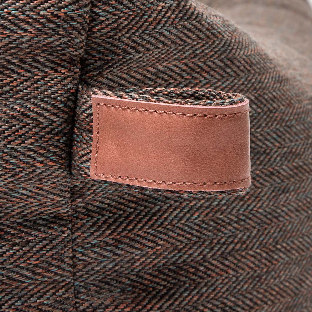 Dog bed Sleepy Herringbone Brown