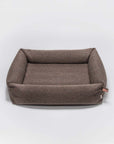 Dog bed Sleepy Herringbone Brown