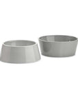Dog bowl set Doppio concrete / gray made of porcelain in Scandinavian design