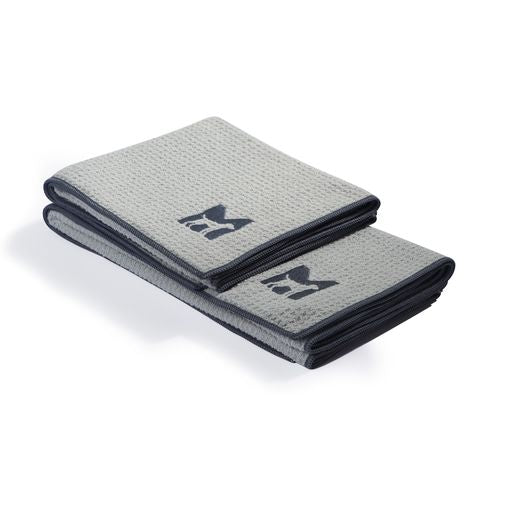 Dog bath towel Panno in light gray made of microfibre