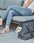 Hundetragetasche Sporta Asphalt / grau mit vielen smarten Details