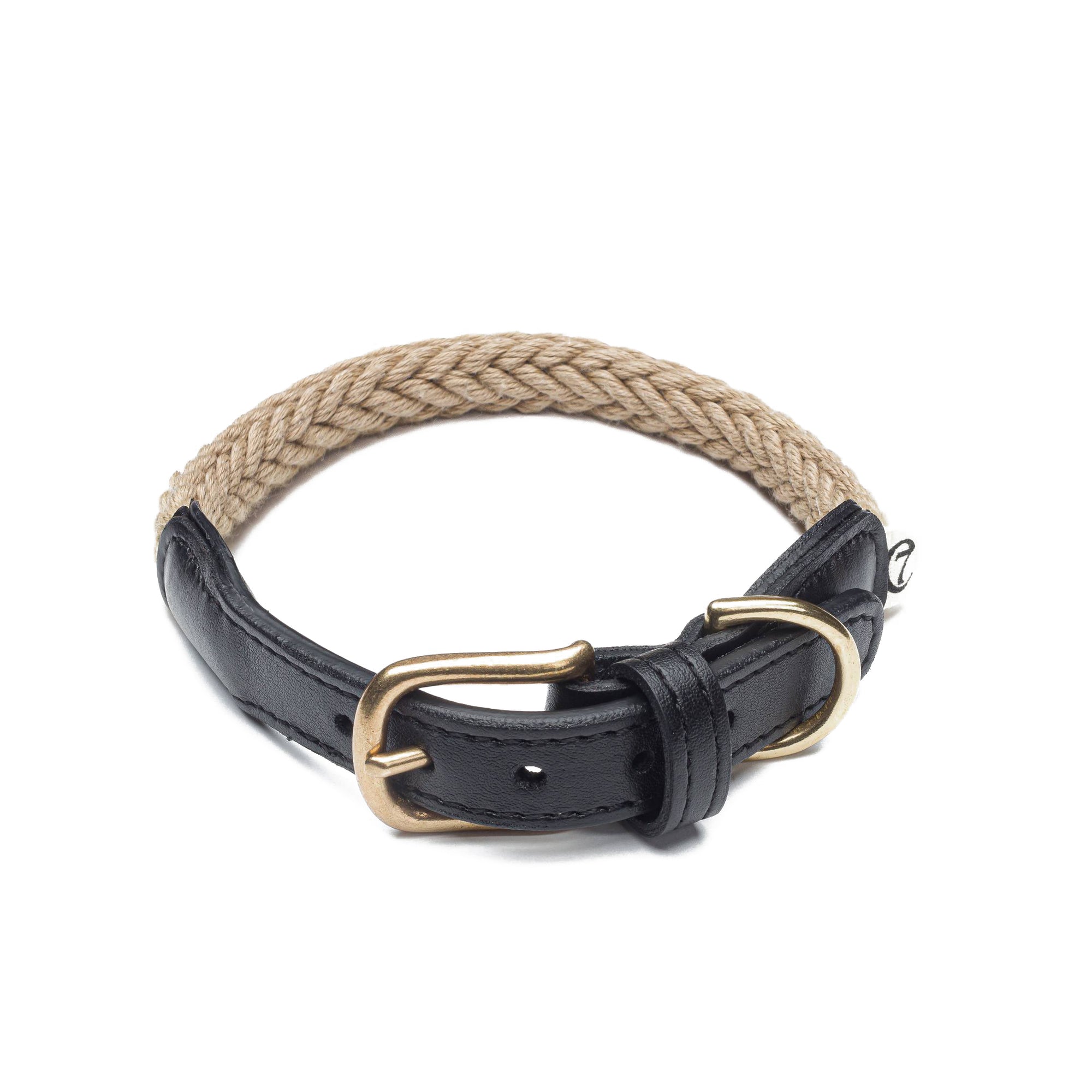 Hundehalsband Planten Black/Nature
