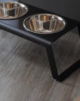 Napfständer Desco pulverbeschichtet im nordischen Design in schwarz
