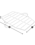 Strada travelBed Asphakt / gray with extra comfort and a puristic look