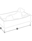 Box bed Velluto Nude
