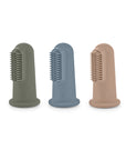 Toothbrush set of 3 Ditto Sage, Sky, Nude