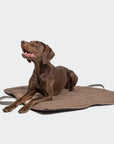 Dog Travel Bed Water Repellent Graphite - Sand 