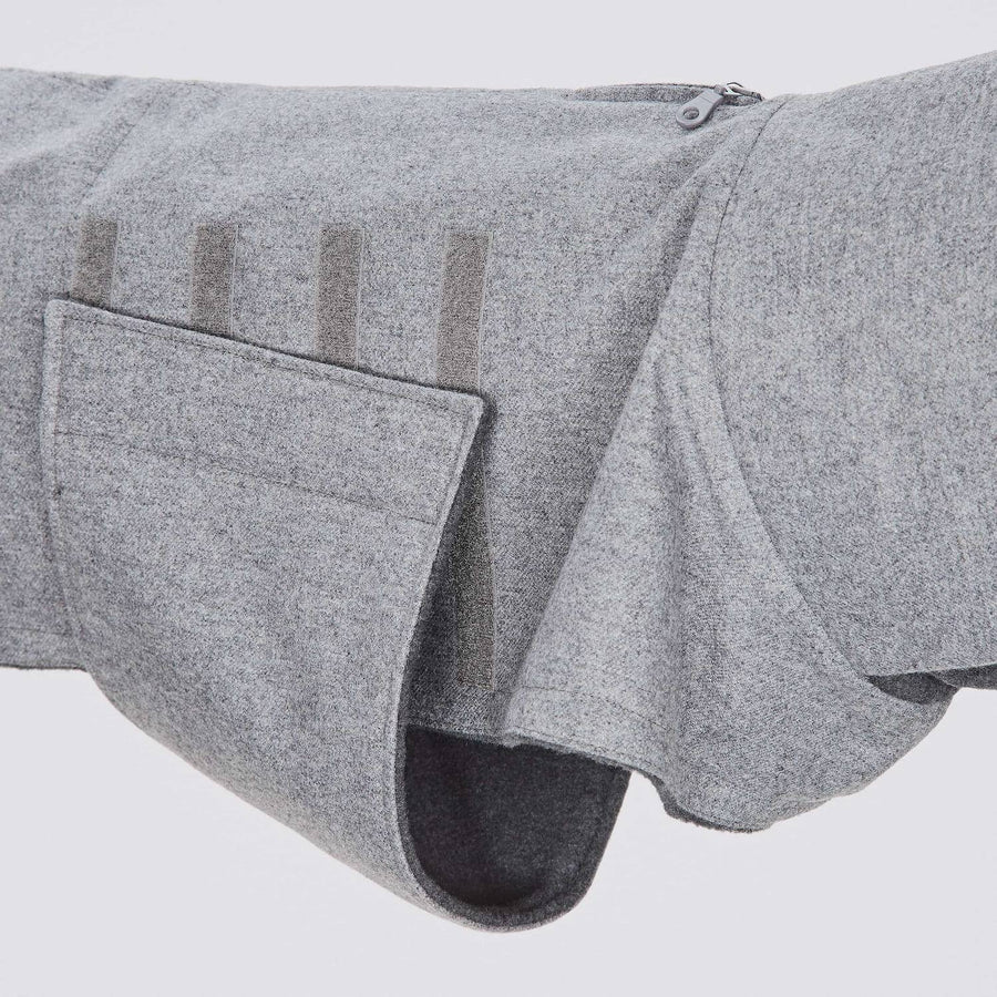 Dog Coat Brooklyn Flannel Grey