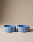 Pool Steinzeug-Tiernäpfe 16,5 cm Blue Sky 2-teiliges Set