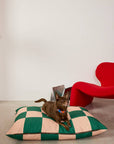 The Fritz Bed Standard dog bed, green checkered