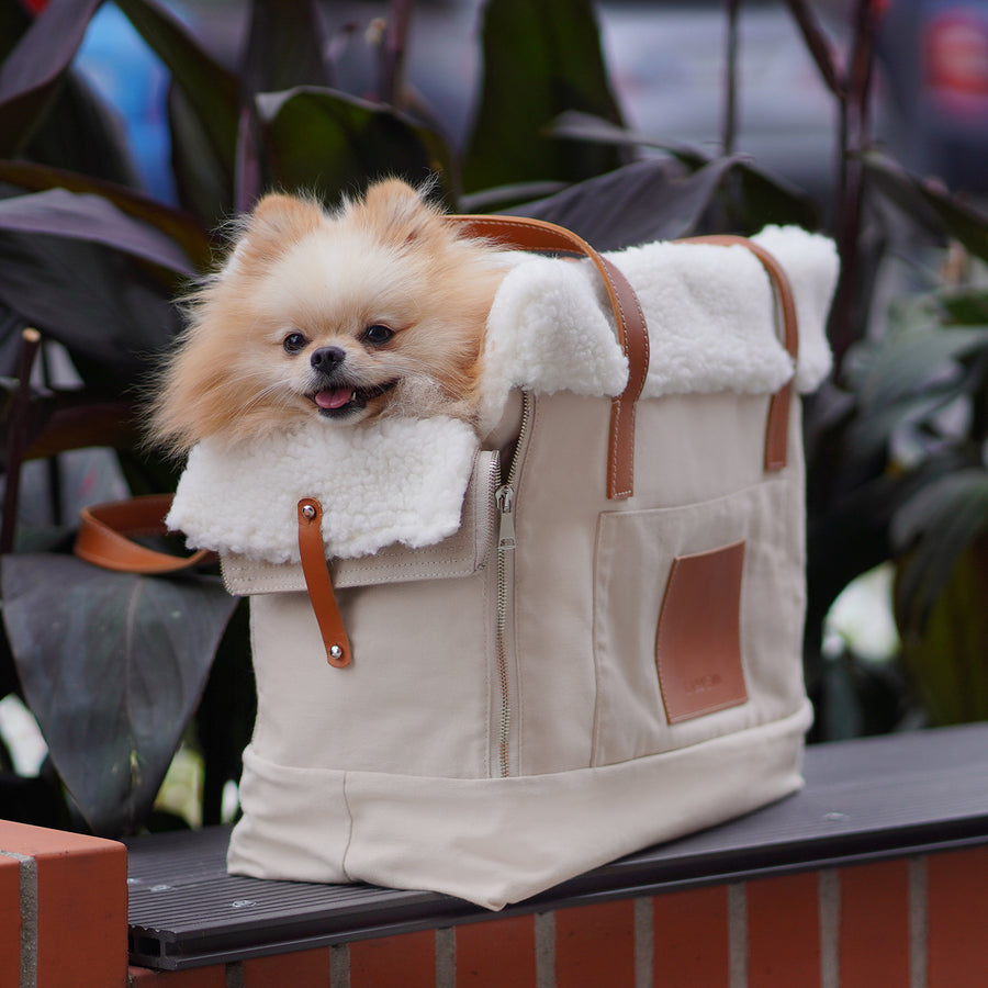 Hundetragetasche und Personal Bag Liiva beige