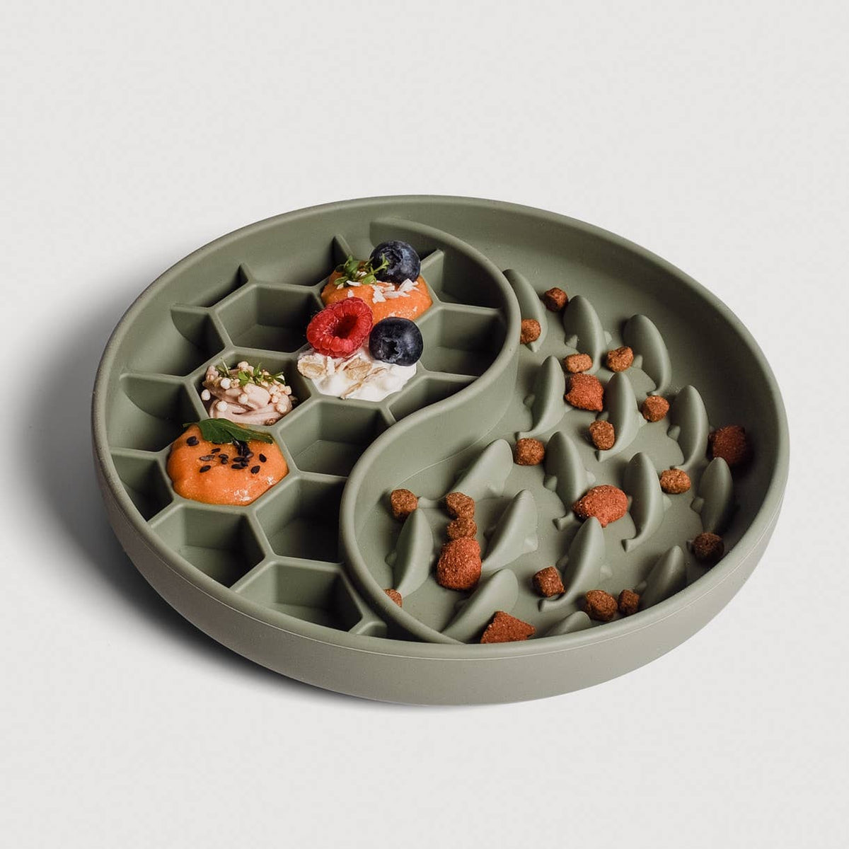 Ne&amp;no® Anti-Schlingnapf / Schleckschale für Hunde &amp; Katzen: Stone Grey