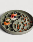 Ne&no® Anti-Schlingnapf / Schleckschale für Hunde & Katzen: Stone Grey
