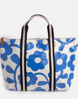 Caroline Gardner Weekender Blue Floral Canvas