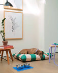 The Fritz Bed Standard dog bed, green checkered