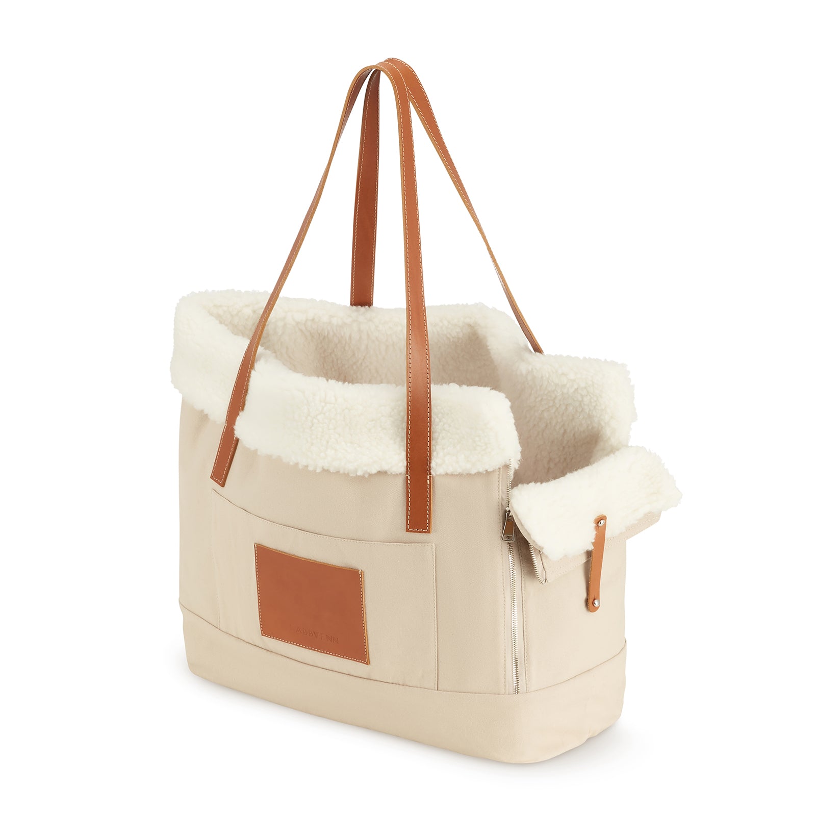 Dog carrier bag and personal bag Liiva beige