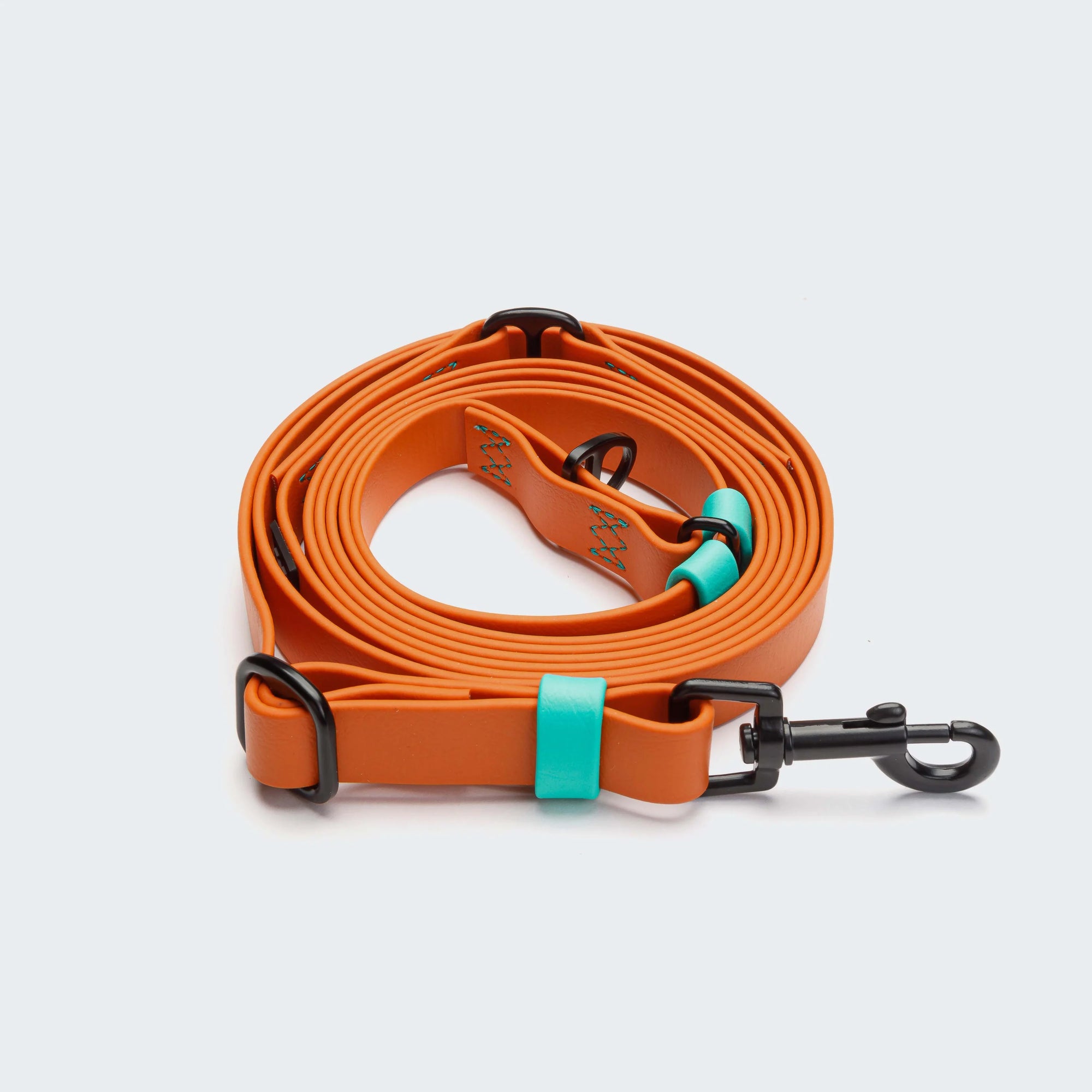 Freihandleine BioThane Ipanema Orange-Aqua