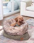 Dog bed Snuggle Cord Khaki