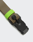 Dog collar Ipanema BioThane olive-neon green