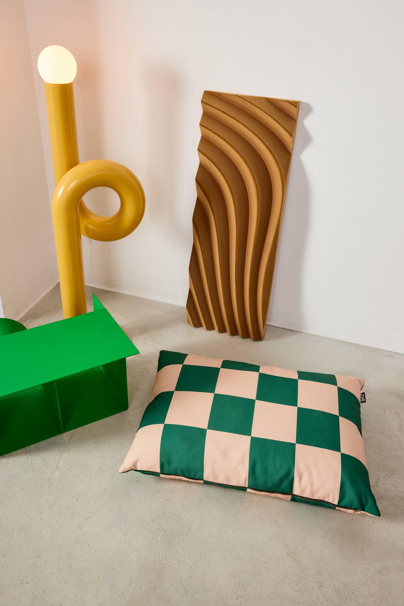 Hundebett The Fritz Bed Standard Schwarz kariert