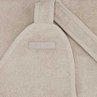 Bagno Hundebademantel Greige/ hellgrau - beige aus Bio Baumwoll-Frottee mit besonders hoher Saugkraft