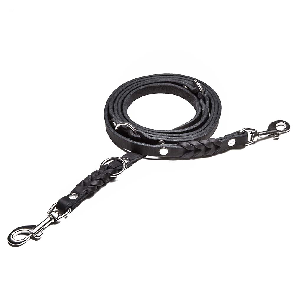 Riverside Park Black dog leash 