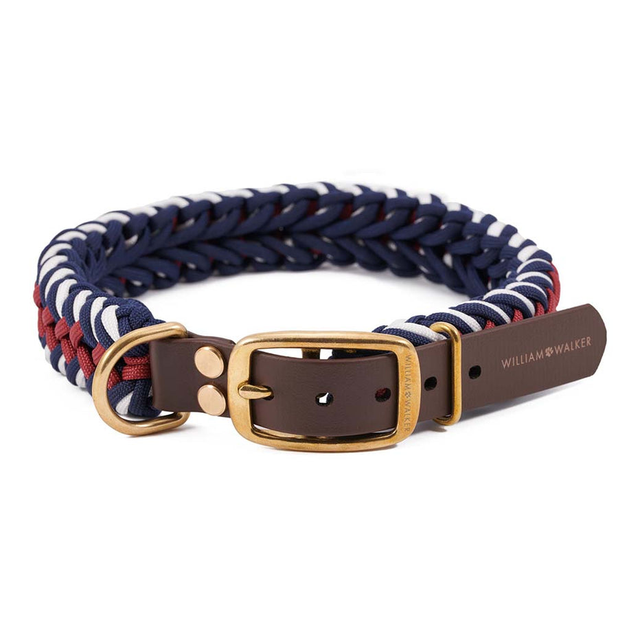 Paracord dog collar Royal