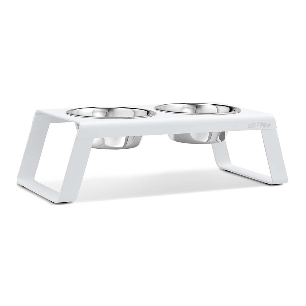 Bowl stand Desco powder-coated in Nordic design in white