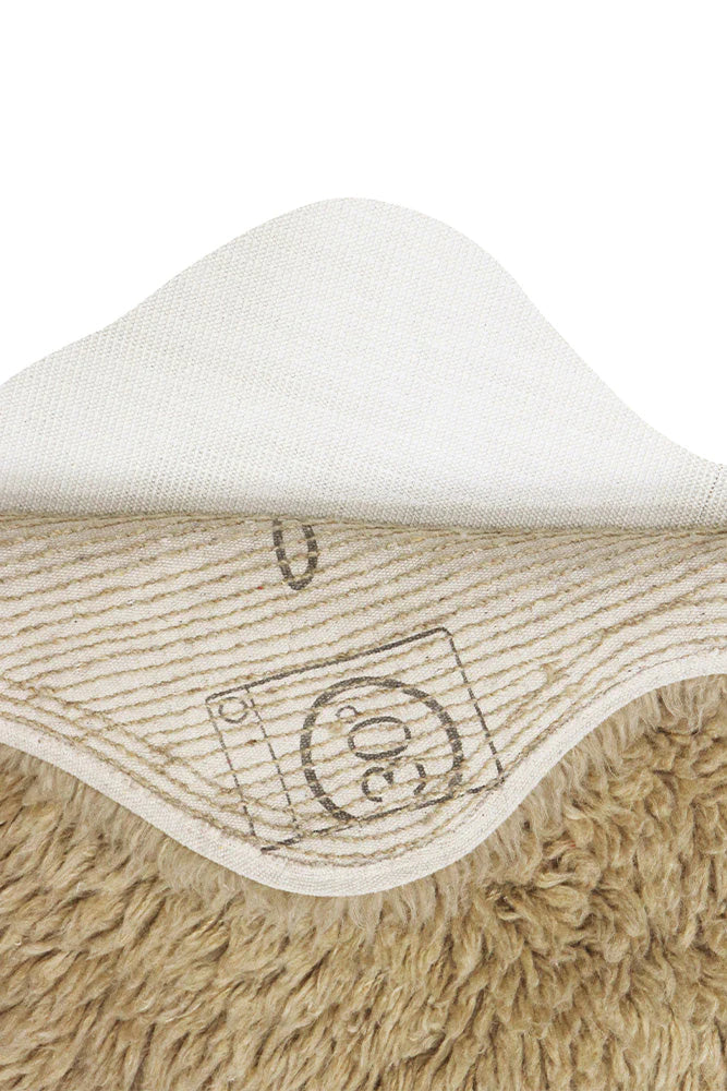 Teppich waschbar Wooly Beige